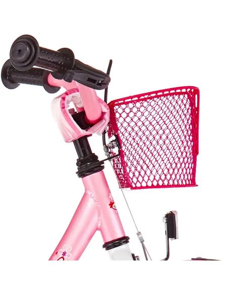 Rower Dziecięcy 18 Dziewczęcy Kółka Boczne Koszyk - 2