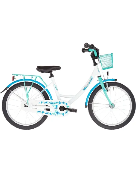 Rower Dziecięcy 18 Dziewczęcy Kółka Boczne Koszyk - 1