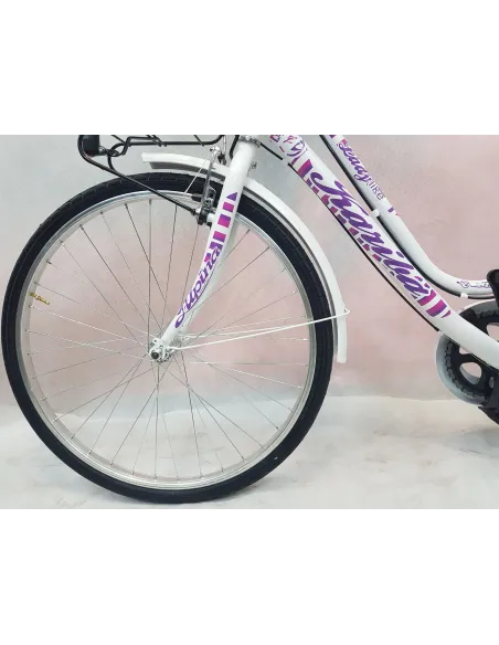 Rower Miejski Dziewczęcy 26 Bagażniki 6 Biegów - 6
