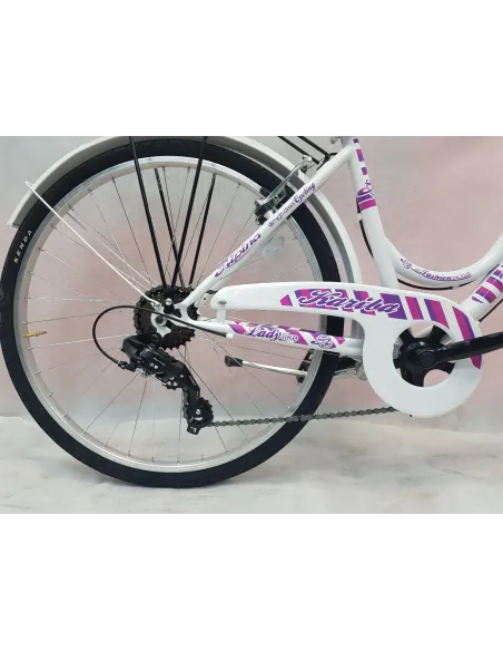 Rower Miejski Dziewczęcy 26 Bagażniki 6 Biegów - 4