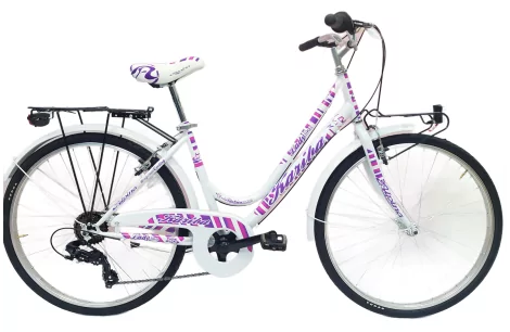 Rower Miejski Dziewczęcy 26 Bagażniki 6 Biegów - 1