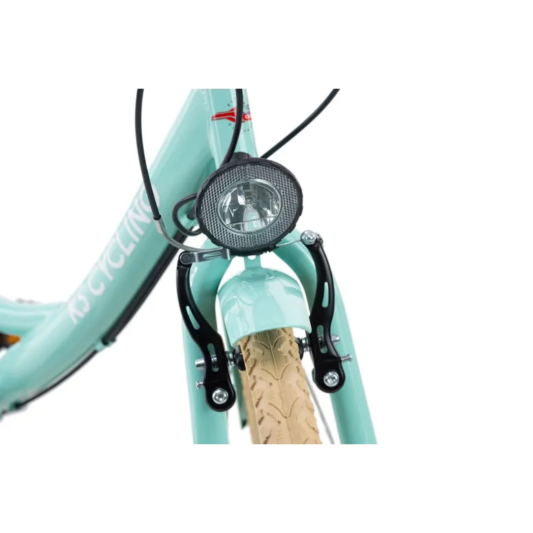 Dziewczęcy Rower Miejski 24 Damka Bagażnik Światła - 4