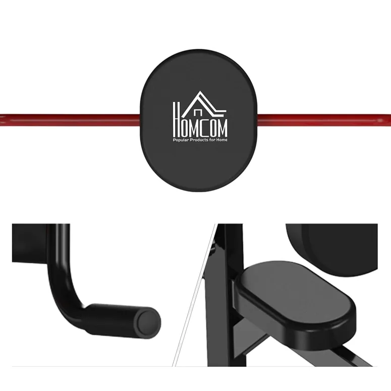Drążek Stacjonarny Wielofunkcyjny HOMCOM Regulowany Do Dipów Podciągania - 4