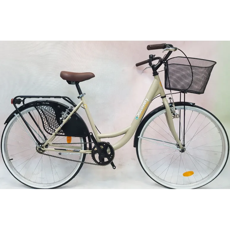 Rower Miejski Damski Jednobieg 26 Koszyk Bagażnik - 9