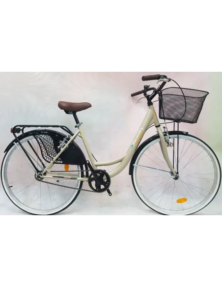 Rower Miejski Damski Jednobieg 26 Koszyk Bagażnik - 9