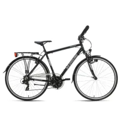 Męski Rower Trekkingowy 28 Bagażnik 21 Biegów ALU
