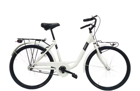 Damski Rower Miejski Retro 26 Jeden Bieg Bagażniki - 1