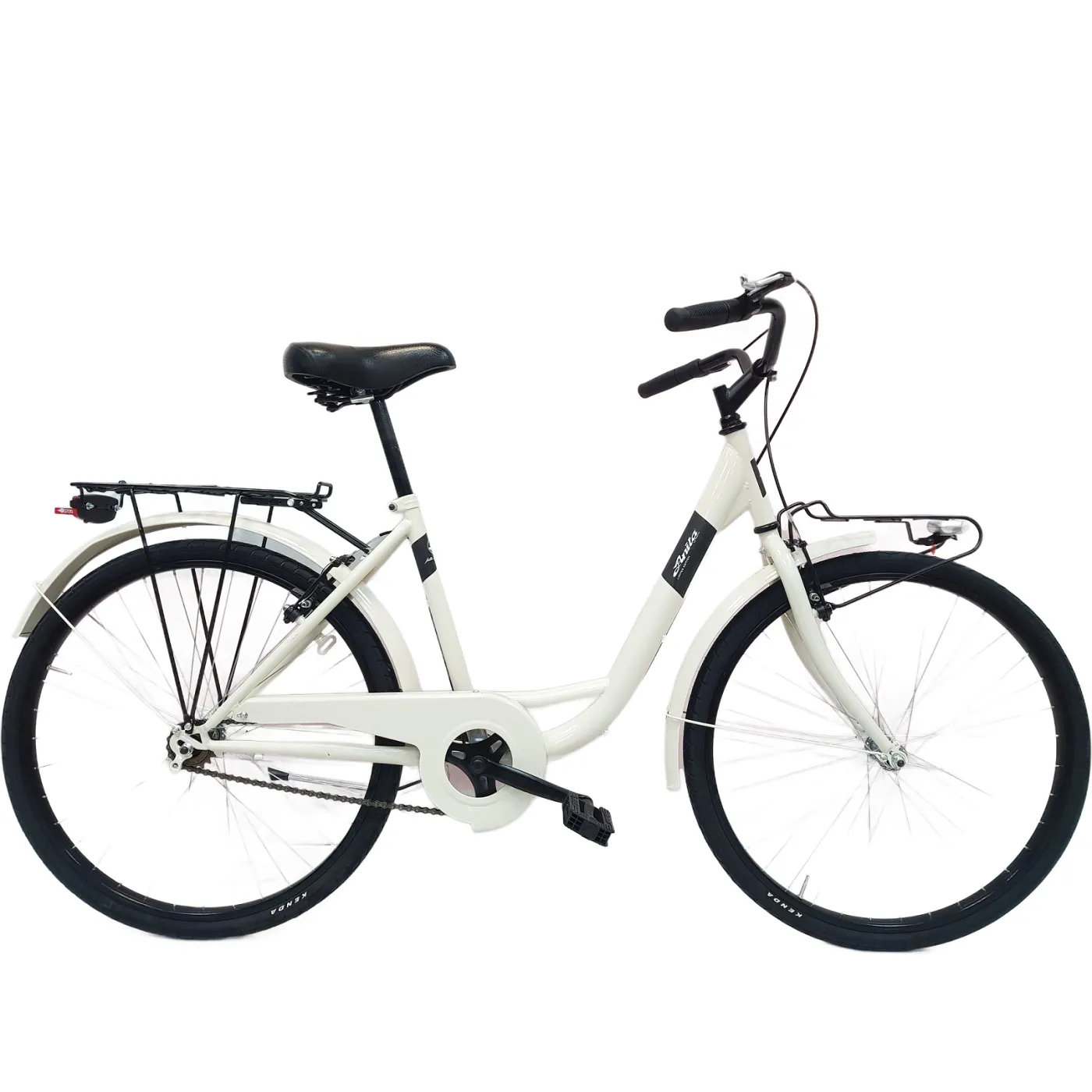 Damski Rower Miejski Retro 26 Jeden Bieg Bagażniki - 1