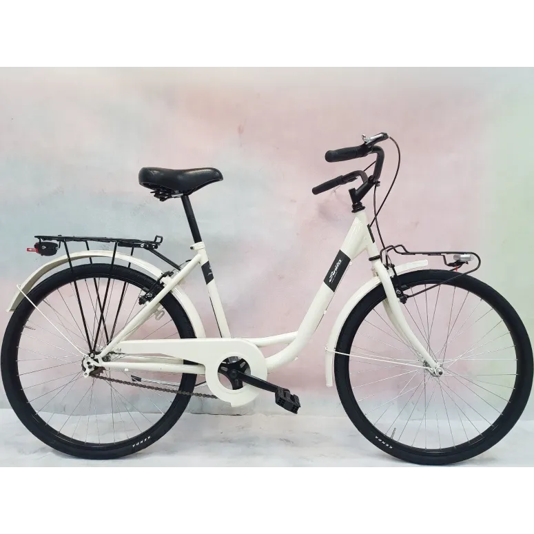 Damski Rower Miejski Retro 26 Jeden Bieg Bagażniki - 11