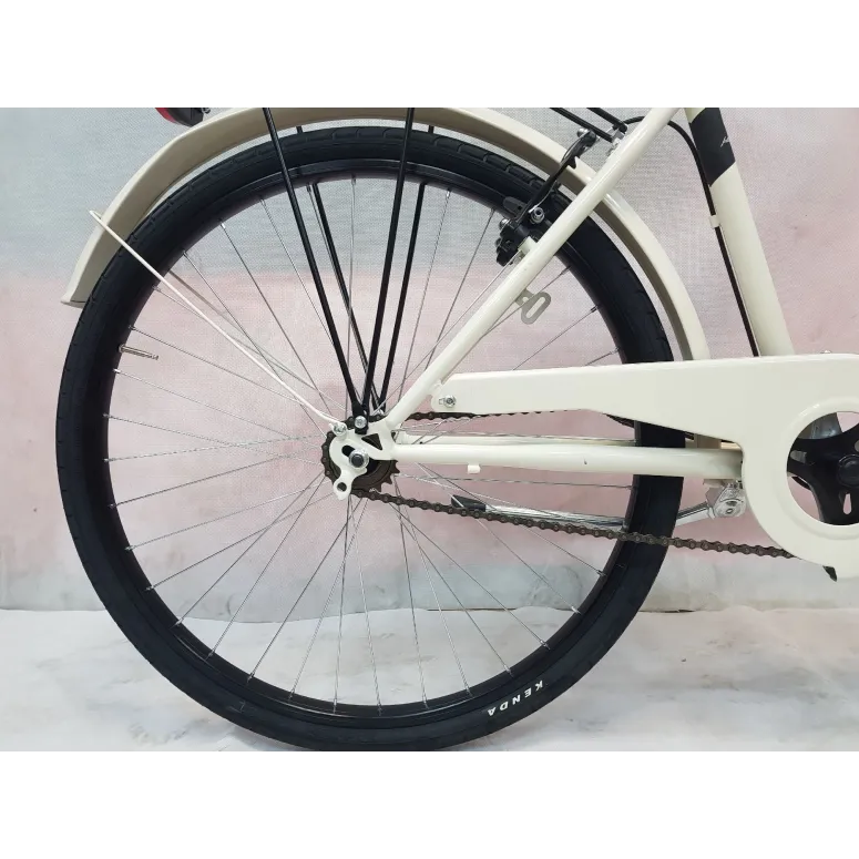 Damski Rower Miejski Retro 26 Jeden Bieg Bagażniki - 6