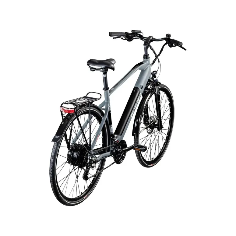 Rower Elektryczny Trekkingowy Męski 28 Hydraulika Wspomaganie 250W Cyngle