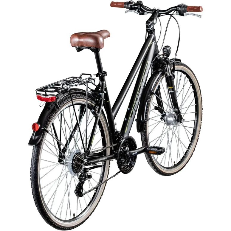 Rower Damski Trekkingowy 28 ALU 21 Biegów Światła - 4