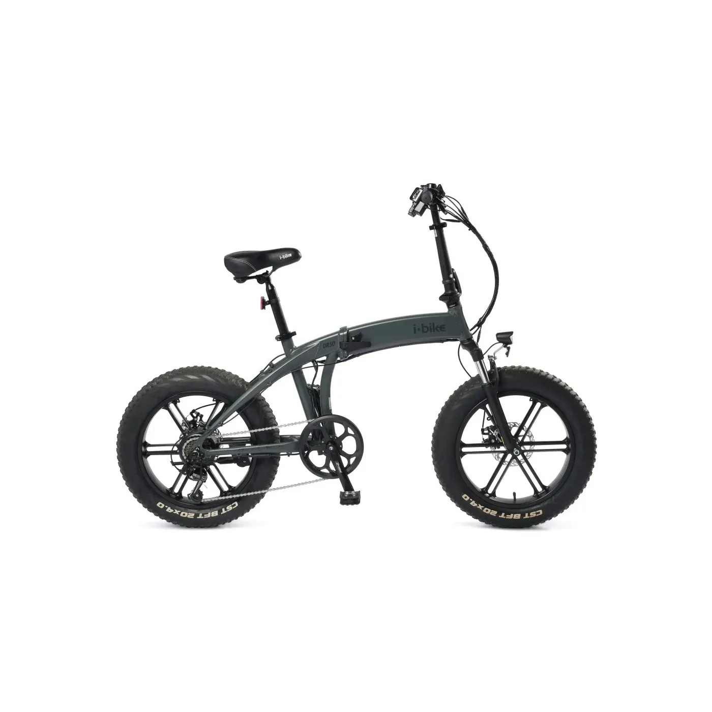 Elektryczny Rower Składany Fat 20 ALU Wspomaganie Składak 3 Tryby 6 Biegów