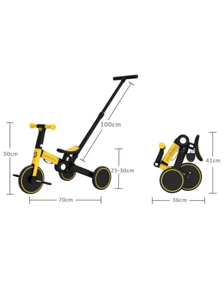 Dziecięcy Rowerek Biegowy OLYSPM 5w1 Trójkołowy 2+ - 3