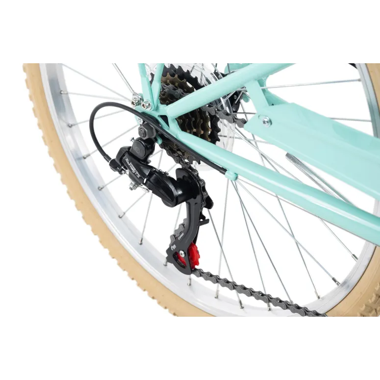 Dziewczęcy Rower Miejski 24 Damka Bagażnik Światła - 7