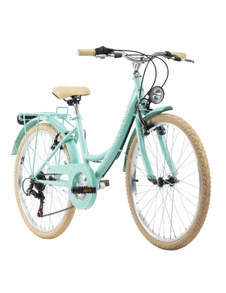 Dziewczęcy Rower Miejski 24 Damka Bagażnik Światła - 8