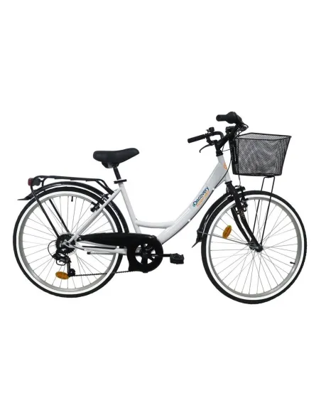 Rower Miejski Damski Dziewczęcy 26 Koszyk 6 Biegów - 1