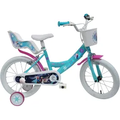 Rower Dziecięcy Disney Frozen 16 Kółka Boczne Kask