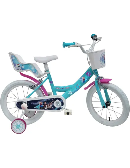 Rower Dziecięcy Disney Frozen 16 Kółka Boczne Kask - 1