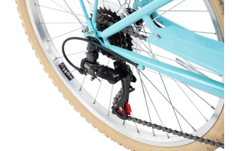 Rower Miejski 24 Bagażnik 6 Biegów Dziewczęcy - 5