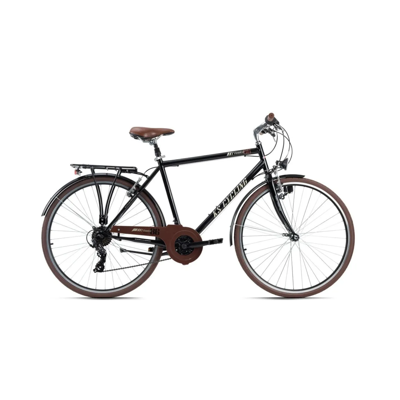 Rower Trekkingowy Męski 28 Oświetlenie Bagażnik - 1