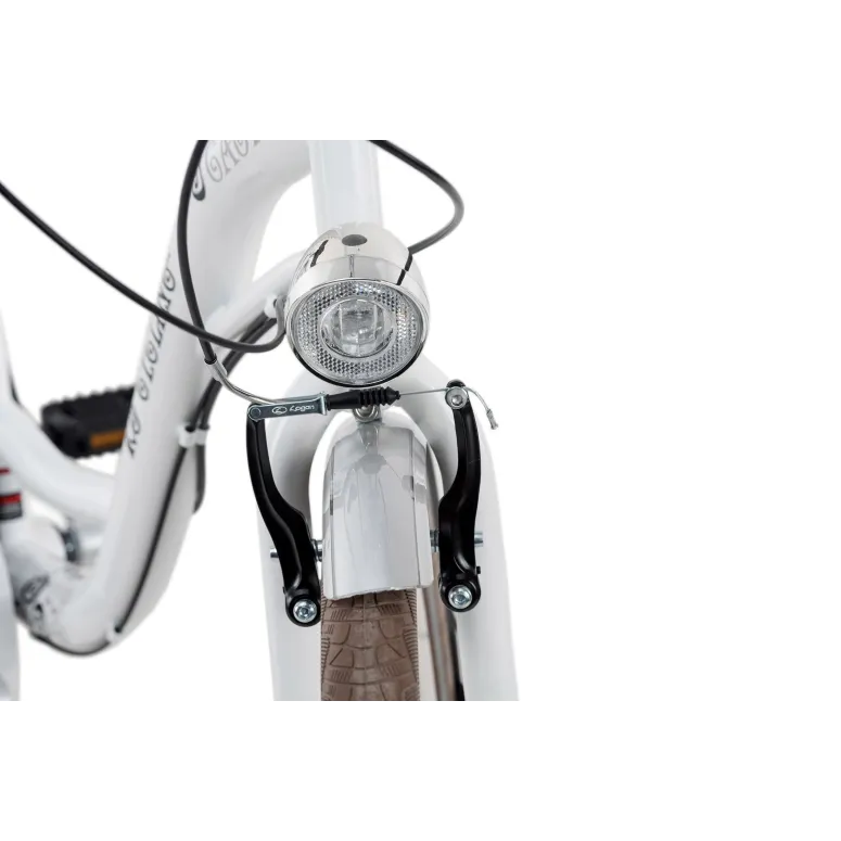 Rower Miejski Damski 28 Damka 6 Biegów Oświetlenie - 4