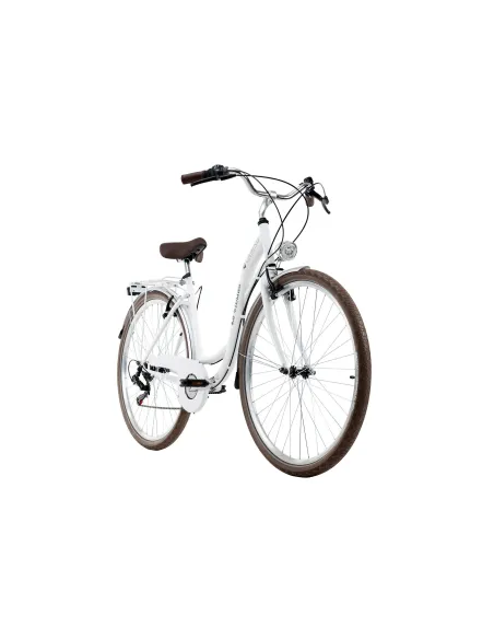 Rower Miejski Damski 28 Damka 6 Biegów Oświetlenie - 9