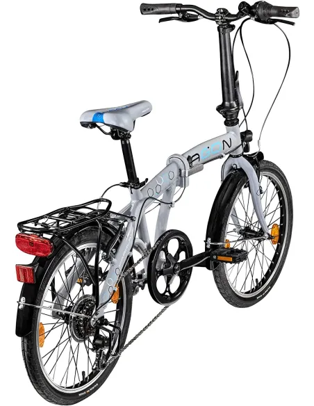 Składany Rower Miejski 20 ALU 6 Biegów Oświetlenie - 2