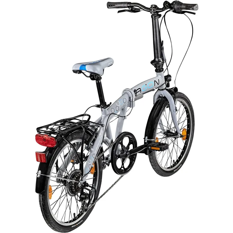 Składany Rower Miejski 20 ALU 6 Biegów Oświetlenie - 2