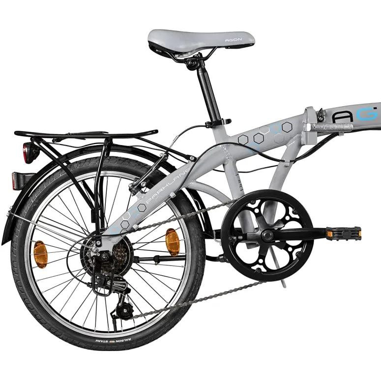 Składany Rower Miejski 20 ALU 6 Biegów Oświetlenie - 3