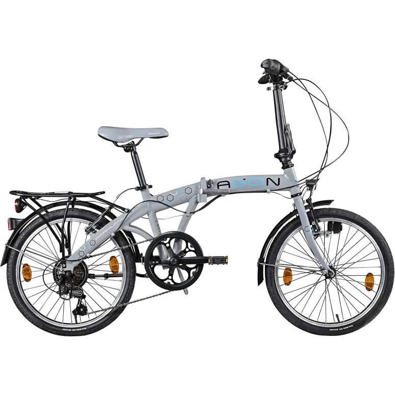 Składany Rower Miejski 20 ALU 6 Biegów Oświetlenie - 1