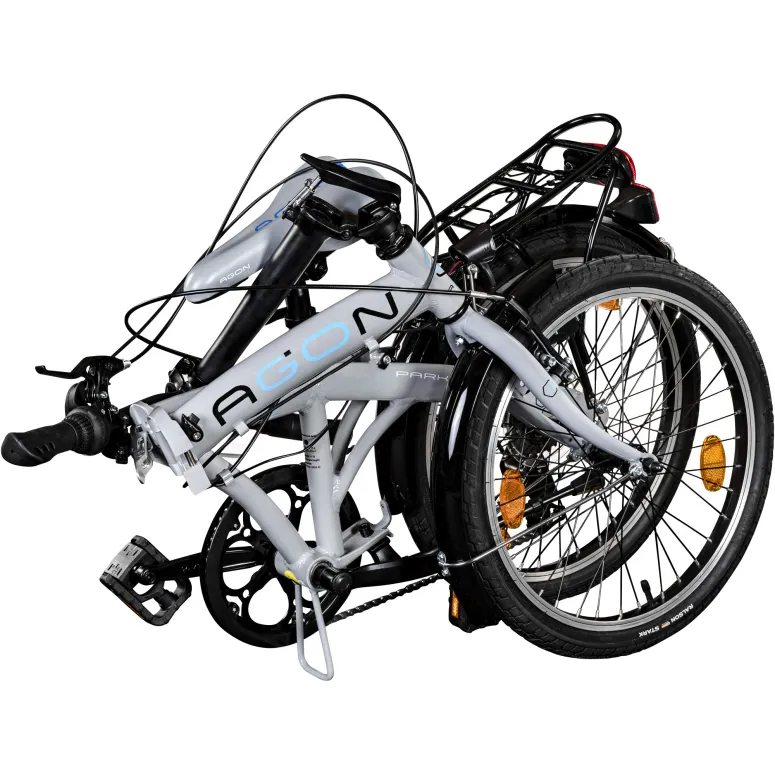 Składany Rower Miejski 20 ALU 6 Biegów Oświetlenie - 4