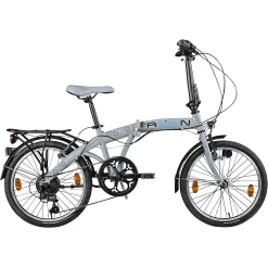 Składany Rower Miejski 20 ALU 6 Biegów Oświetlenie