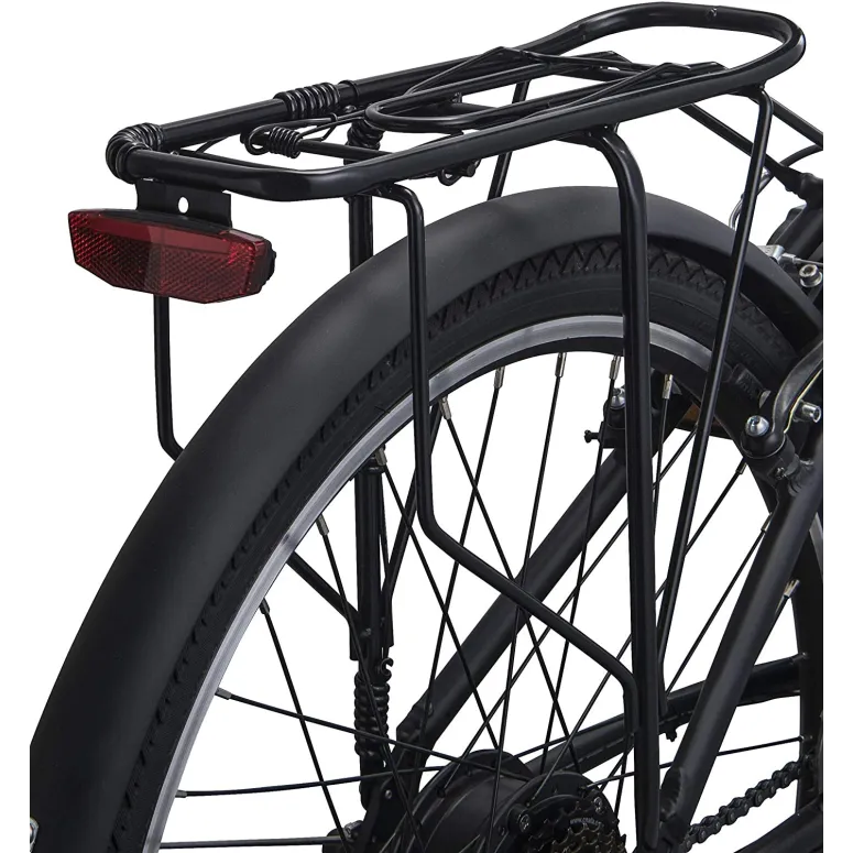 Rower Elektryczny Miejski 26 ALU Wspomaganie 250W Błotniki Światła 7 Biegów