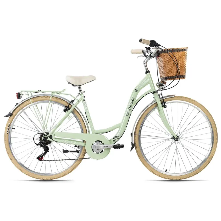 Rower Miejski Damski 28 Koszyk Bagażnik 6 Biegów - 1