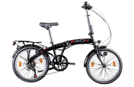 Składany Rower Miejski 20 ALU 6 Biegów Oświetlenie - 1