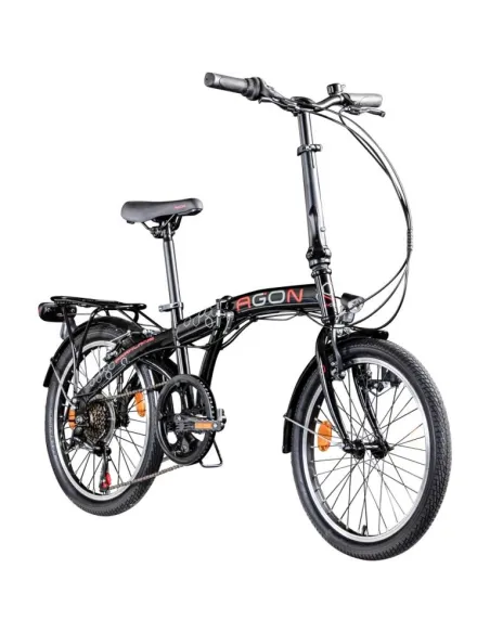 Składany Rower Miejski 20 ALU 6 Biegów Oświetlenie - 2