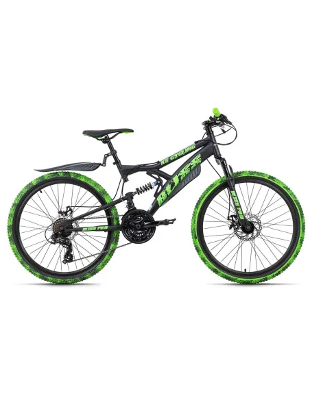 Rower Górski MTB 24 Amortyzacja Młodzieżowy Tarcze Błotniki - 1