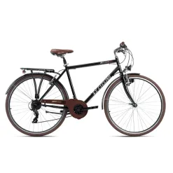 Rower Trekkingowy Męski 28 Światła Bagażnik Shimano V-brake Rama 21 Retro