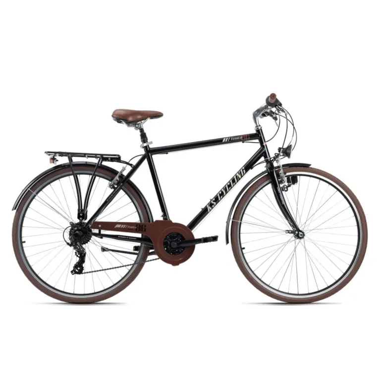 Rower Trekkingowy Męski 28 Światła Bagażnik Shimano V-brake Rama 21 Retro