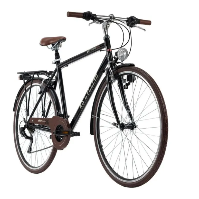 Rower Trekkingowy Męski 28 Światła Bagażnik Shimano V-brake Rama 21 Retro