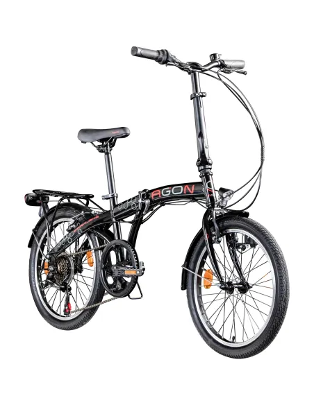 Składany Rower Miejski 20 ALU 6 Biegów Oświetlenie - 4