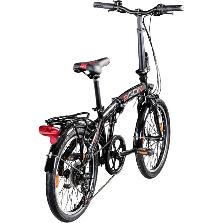 Składany Rower Miejski 20 ALU 6 Biegów Oświetlenie - 3