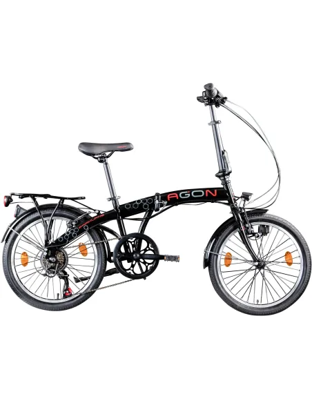 Składany Rower Miejski 20 ALU 6 Biegów Oświetlenie - 1