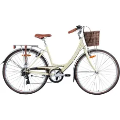 Rower Miejski Damski 28 Retro Damka Koszyk 7 Bieg
