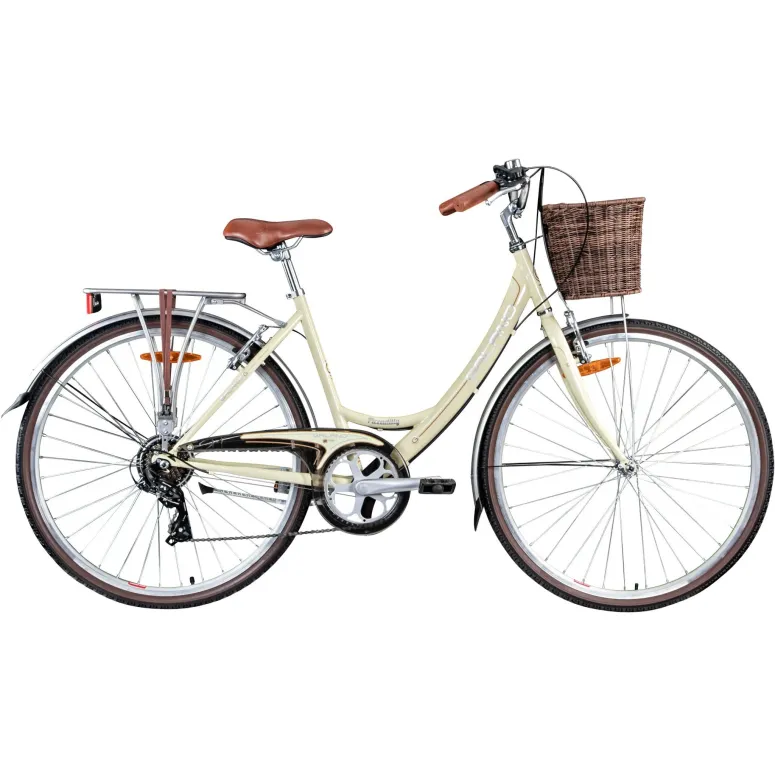 Rower Miejski Damski 28 Retro Damka Koszyk 7 Bieg - 1