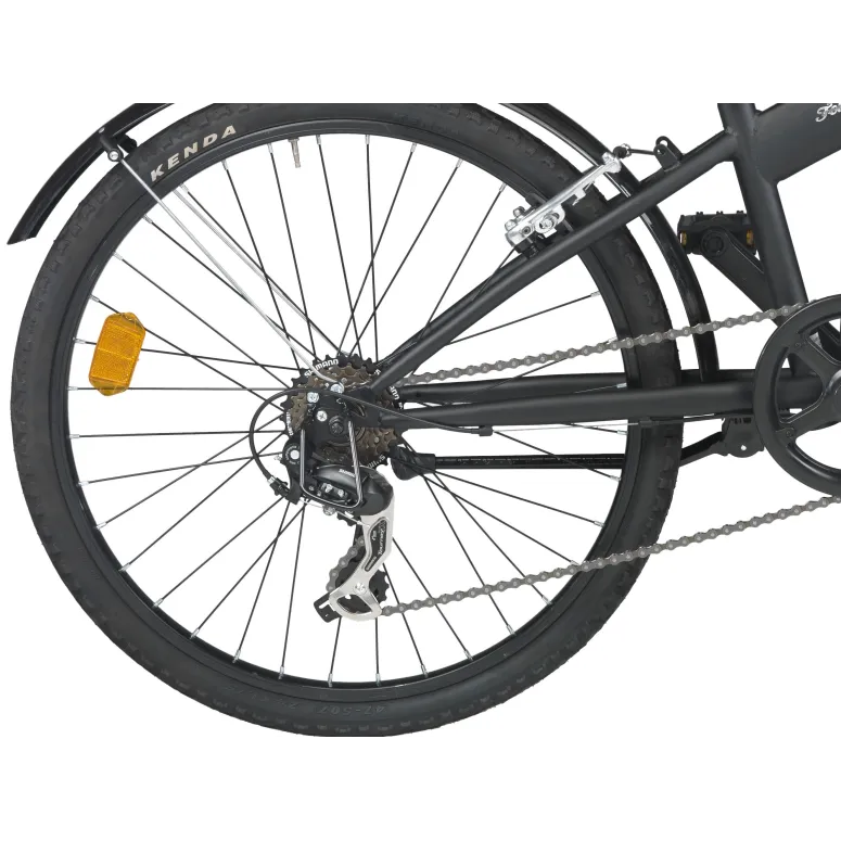 Składany Rower 24 Miejski Składak 6 Biegów Światła - 4