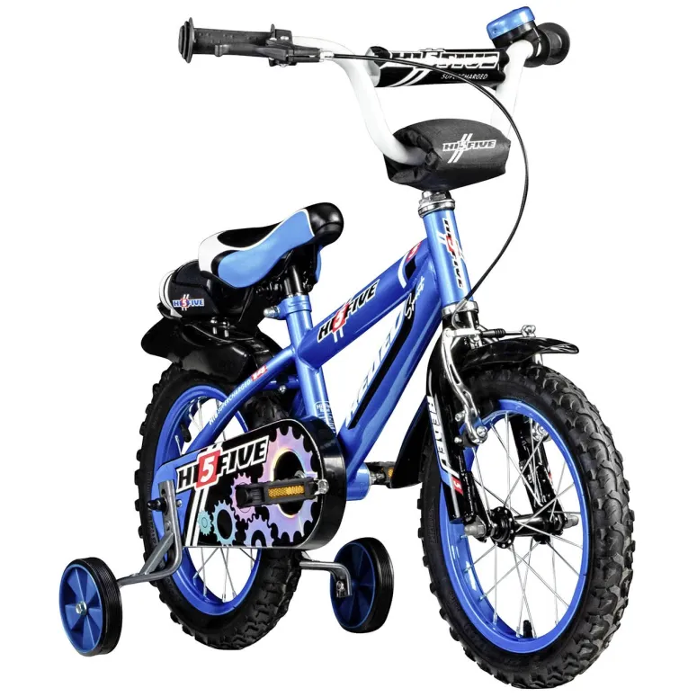 Chłopięcy Rower 14 Boczne Kółka Bidon Błotniki 3+ - 2