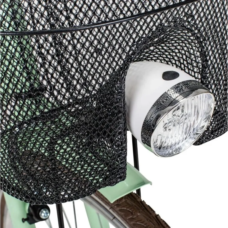 Rower Miejski Damski 28 Jednobiegowy Koszyk Kontra