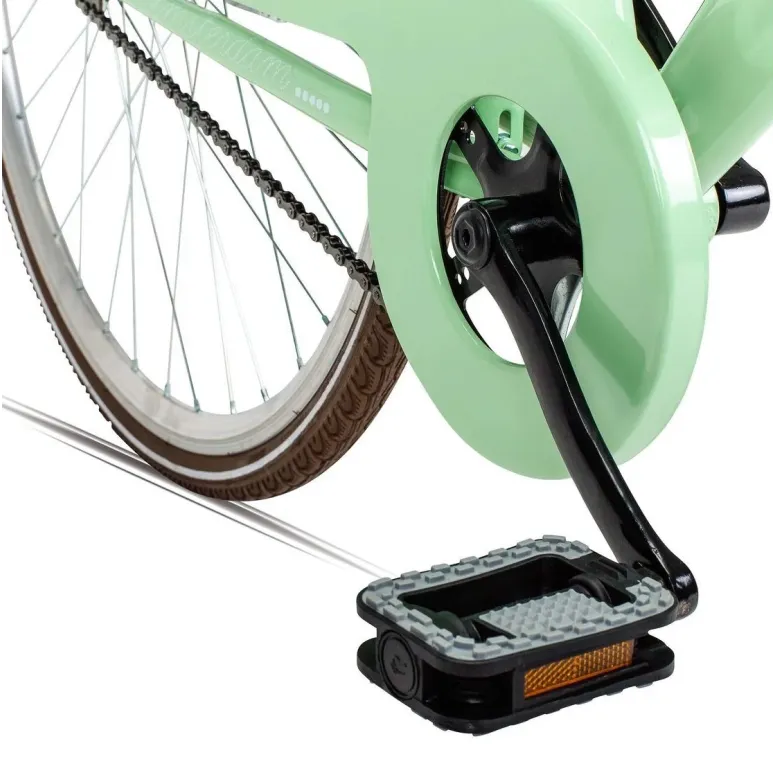 Rower Miejski Damski 28 Jednobiegowy Koszyk Kontra